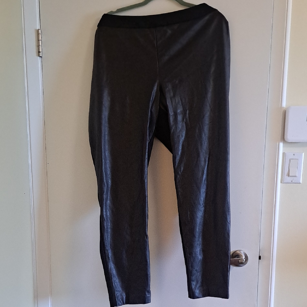 SC Montréal Black Faux Leather Pants
